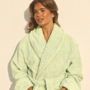 classic comfort robe in green