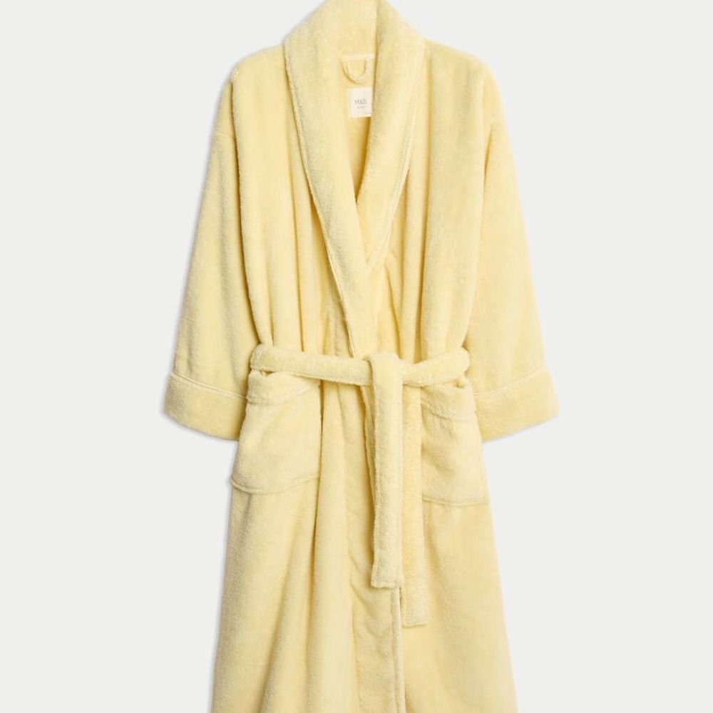 Classic Comfort Robe in Butter yellow